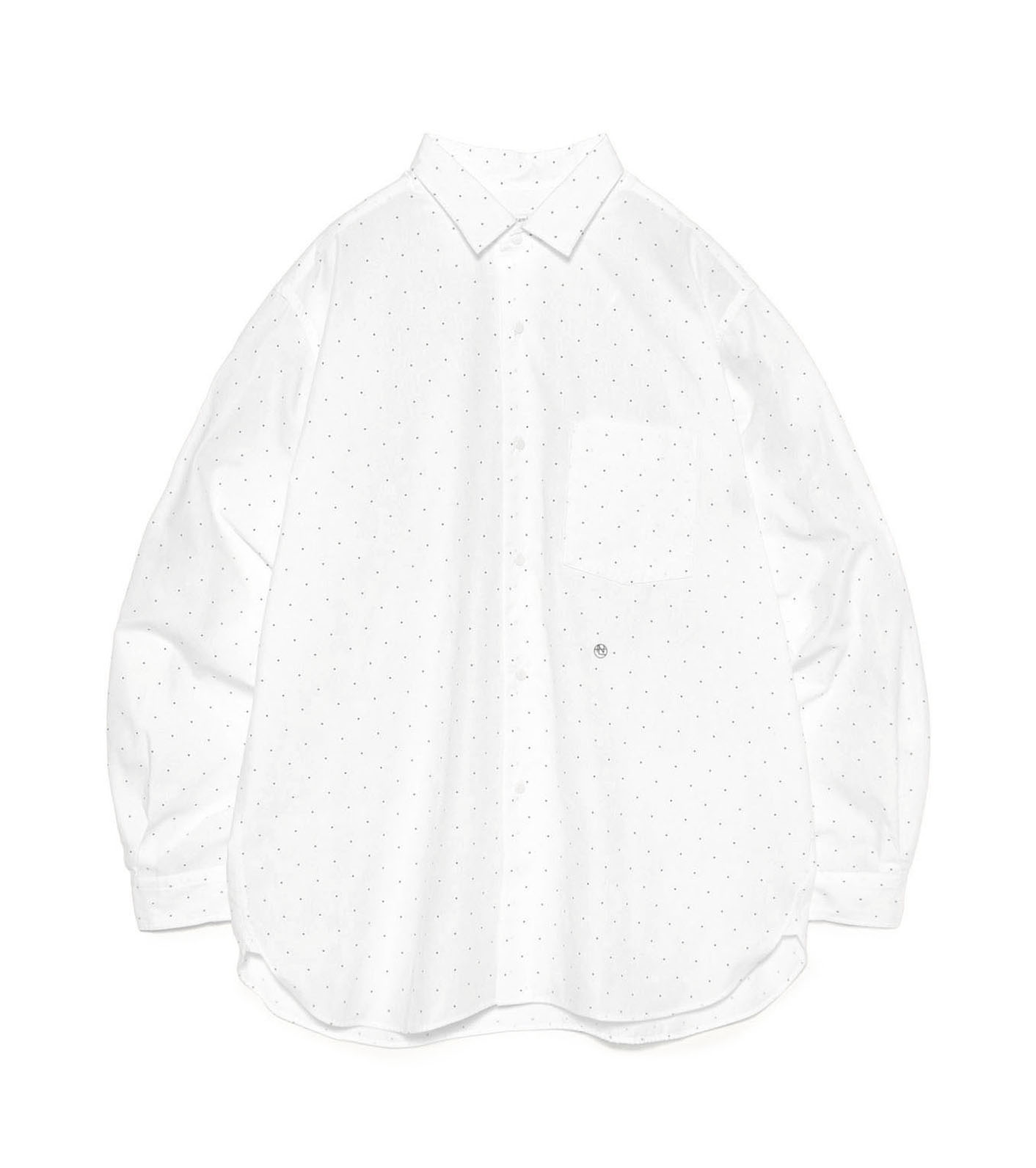 Regular Collar Dot Wind Shirt