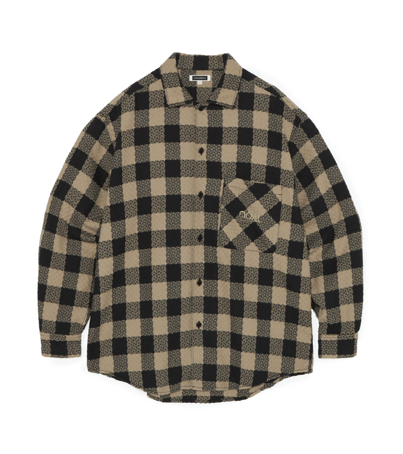 OOAL Block Check Jacquard Shirt