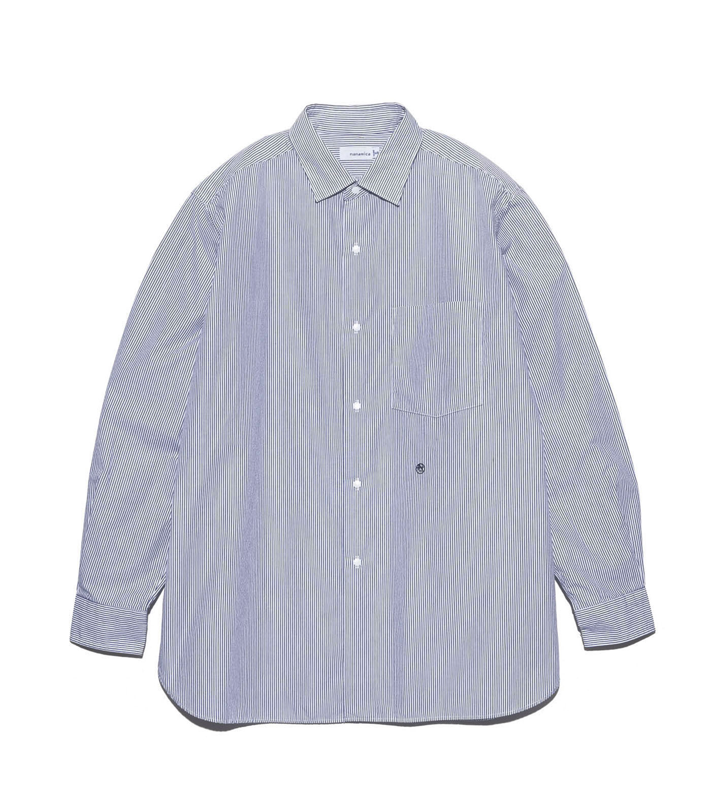 nanamica / Regular Collar Stripe Wind Shirt