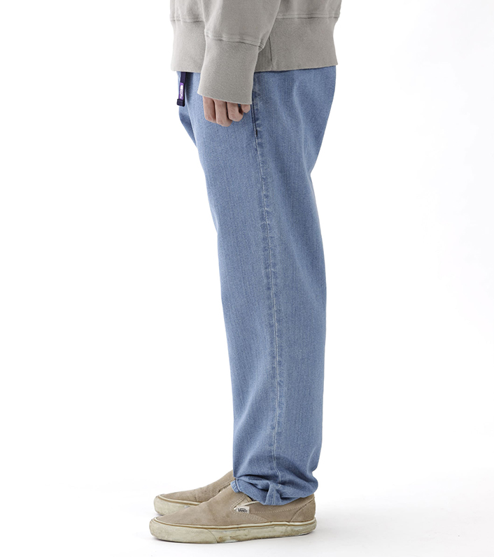 the north face purple label webbing belt denim pants