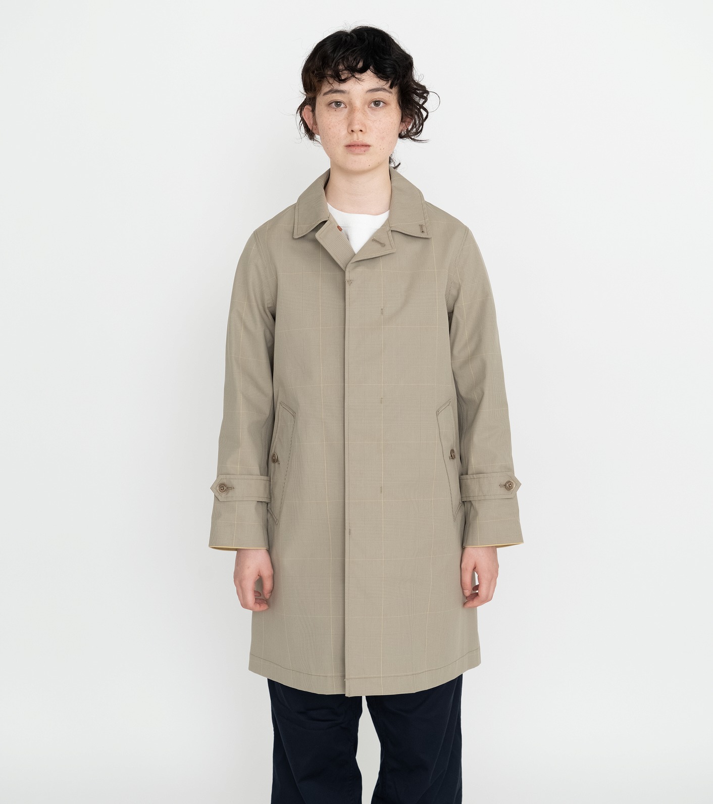 ブルー系,L世界有名な 定価66000円 02DERIV. gore-tex ステンカラー 