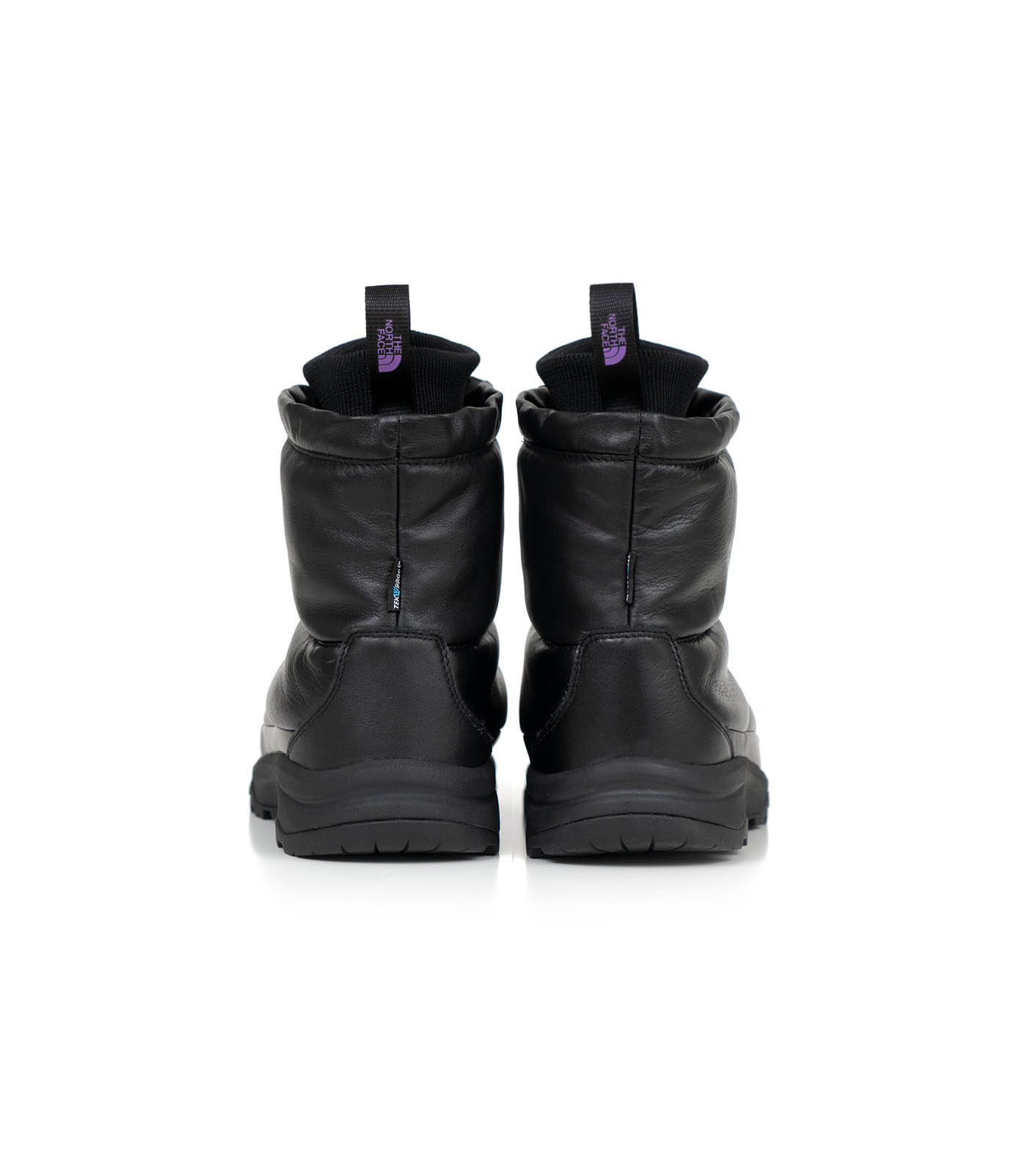 Nuptse Bootie WP Leather Knit Mid