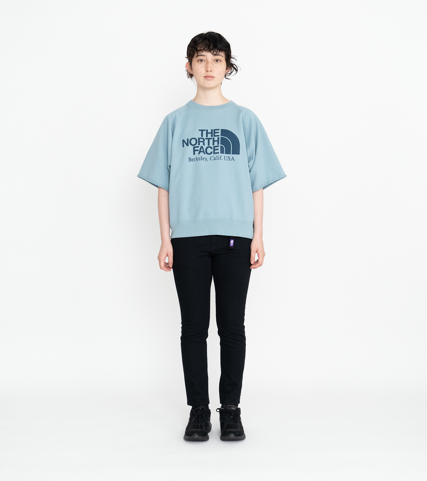 webbing belt denim pants