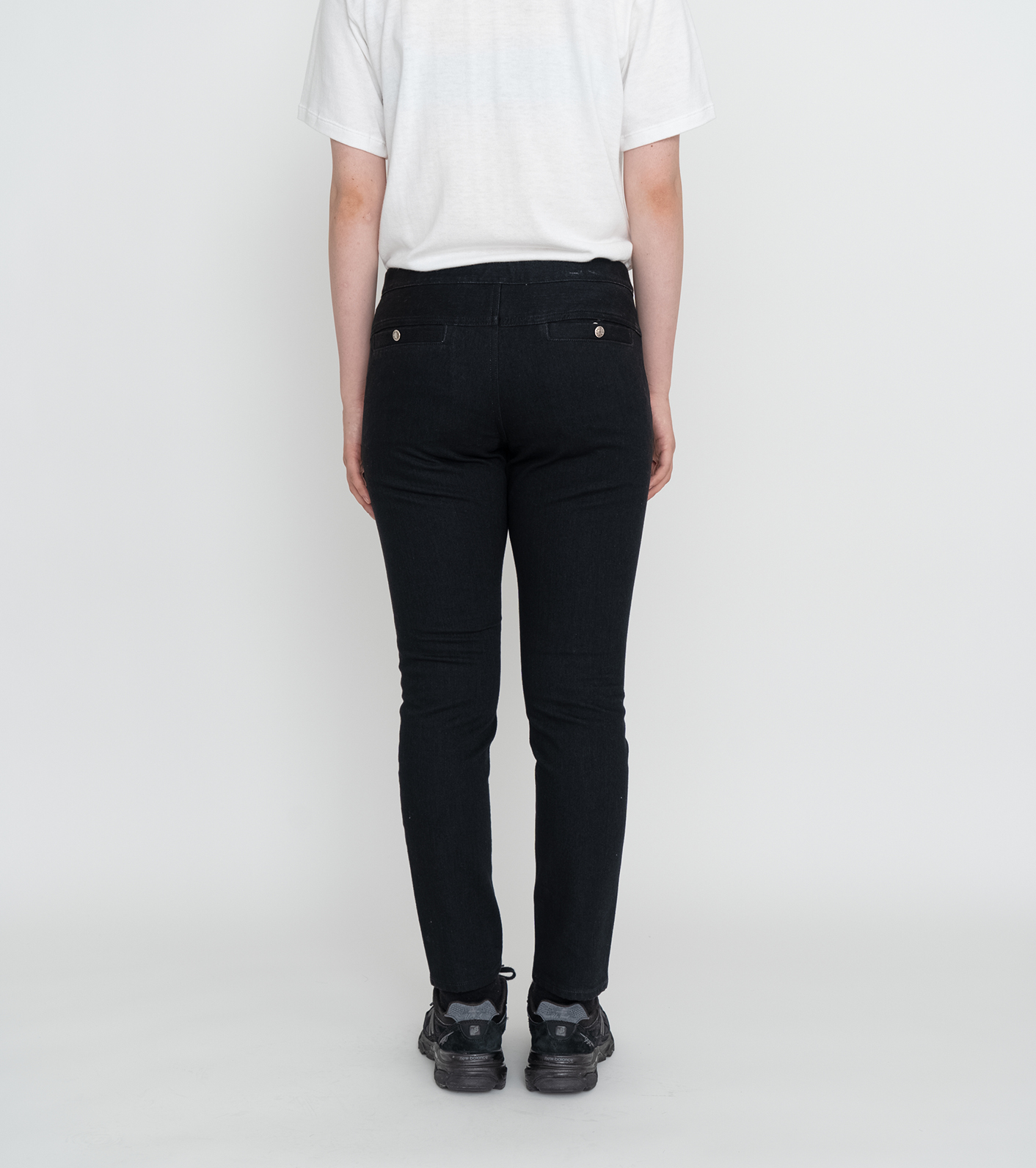 webbing belt denim pants