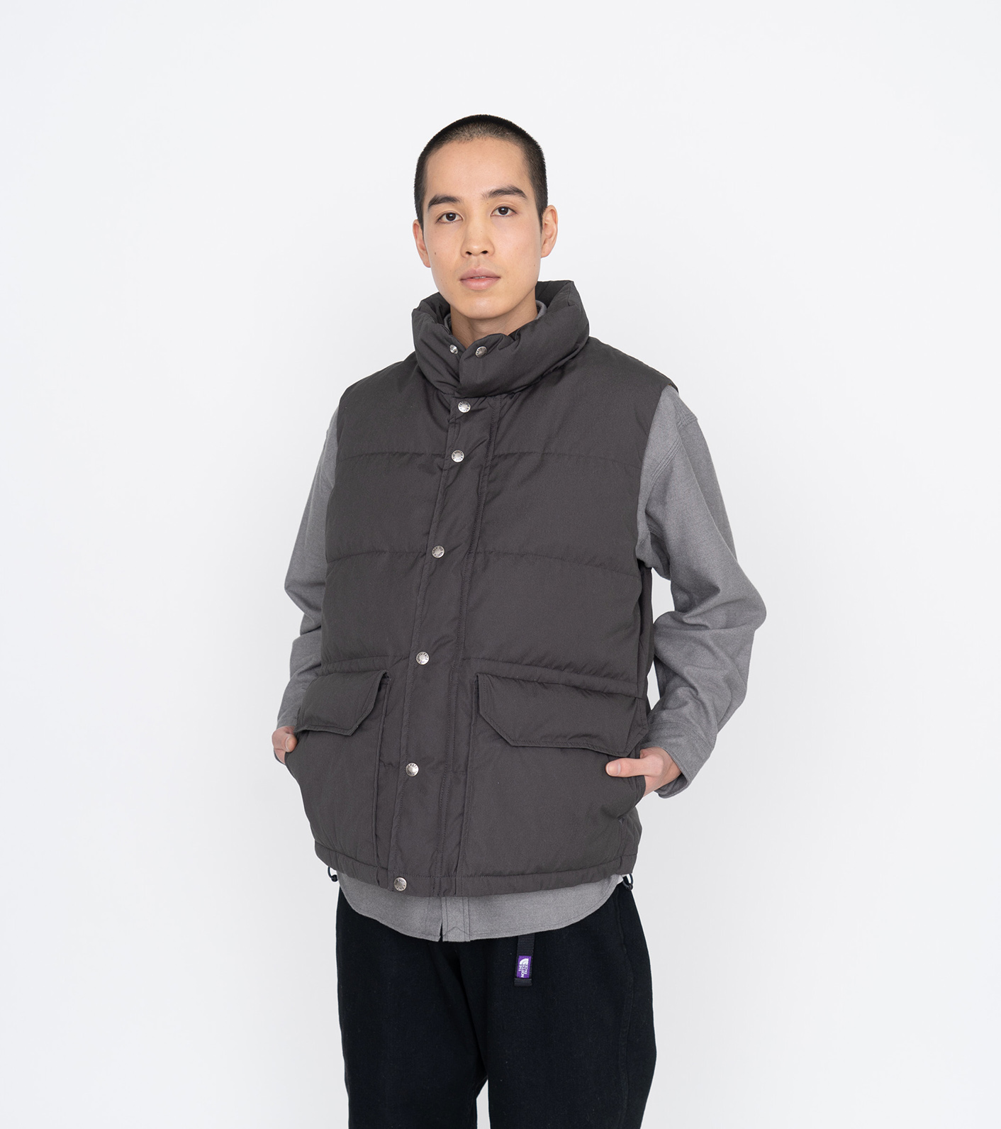 TNF Purple Label 15AW ワッペンダウンベスト ecou.jp