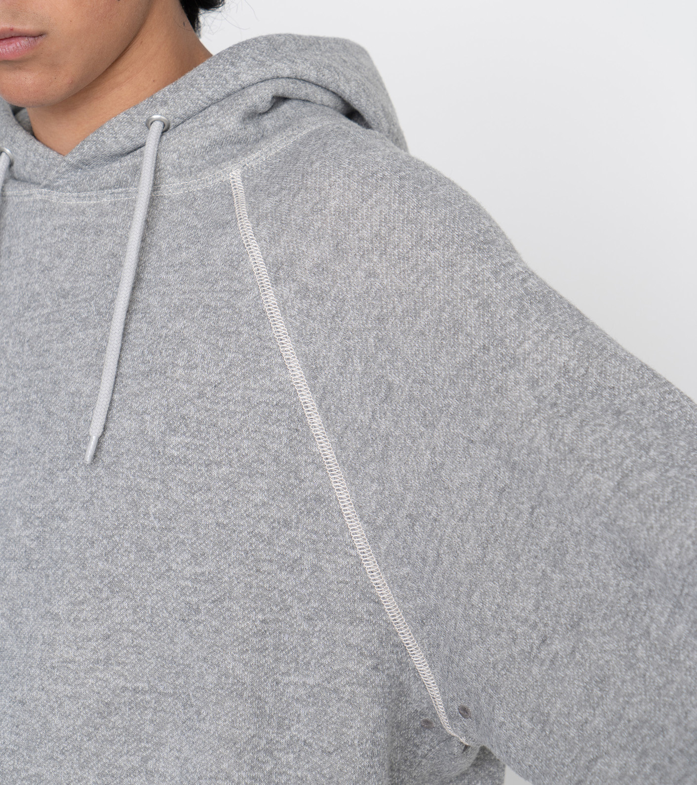gray hooded sweater