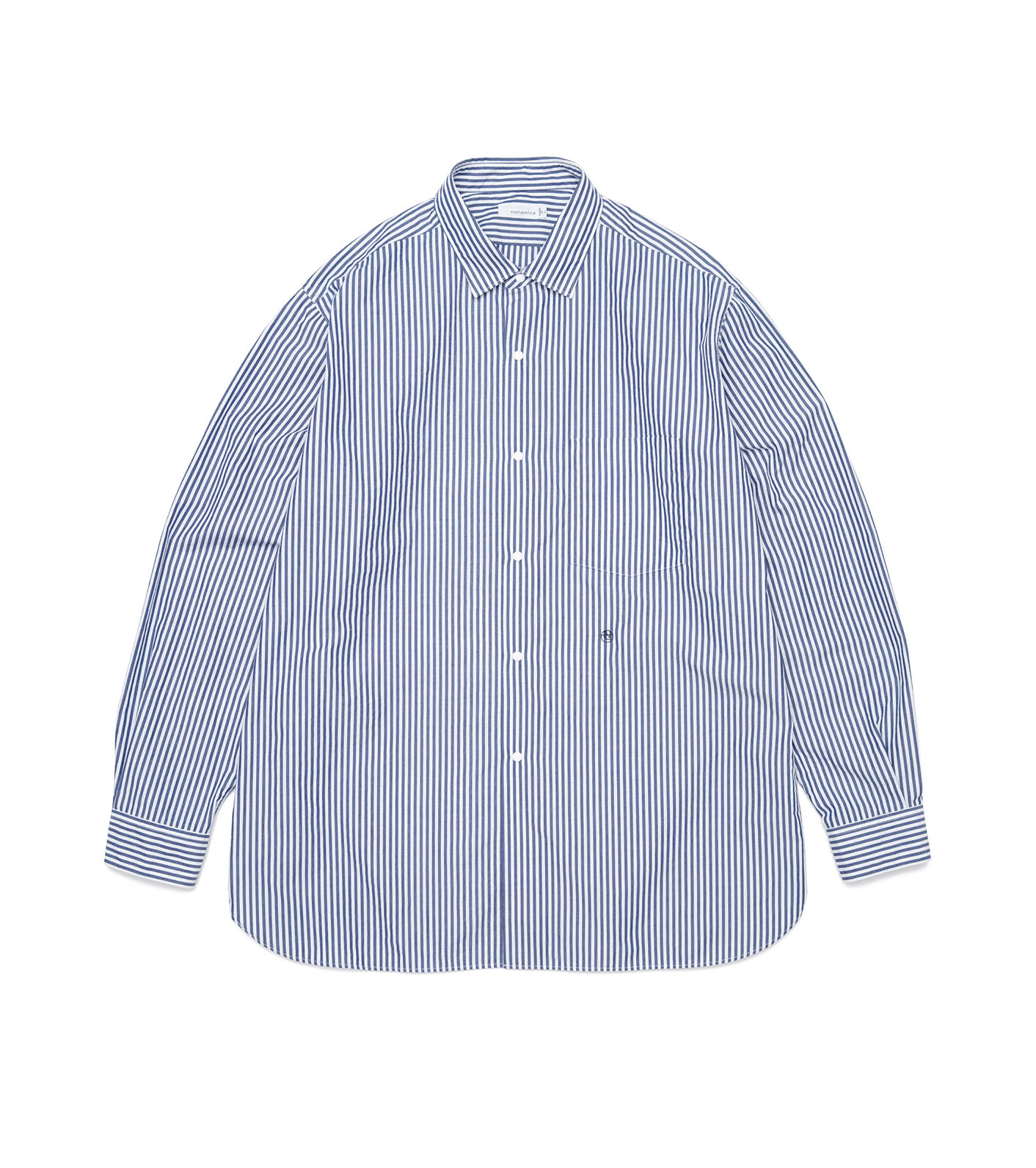 nanamica / Regular Collar Stripe Wind Shirt