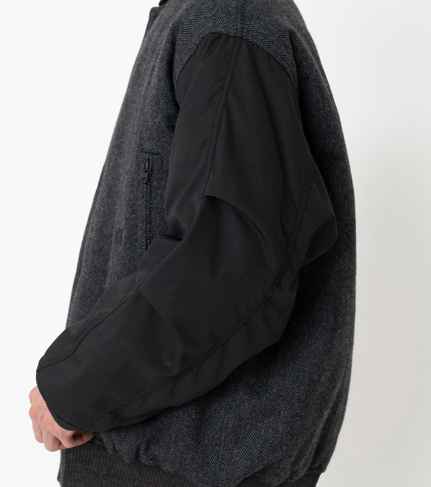nanamica / Herringbone Tweed Varsity Jacket nanamica / Herringbone Tweed Varsity Jacket
