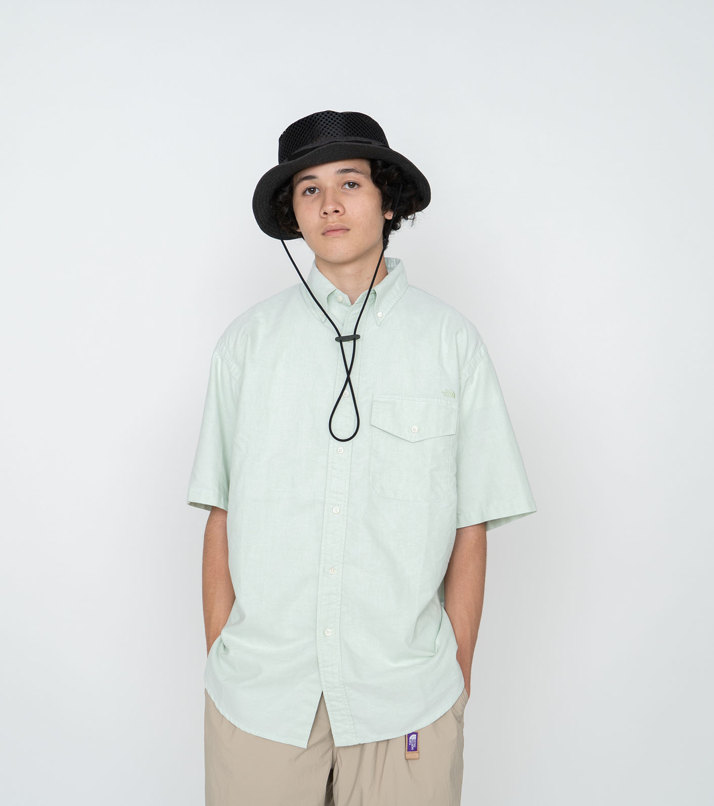 nanamica / Cotton Polyester OX B.D. H/S Shirt