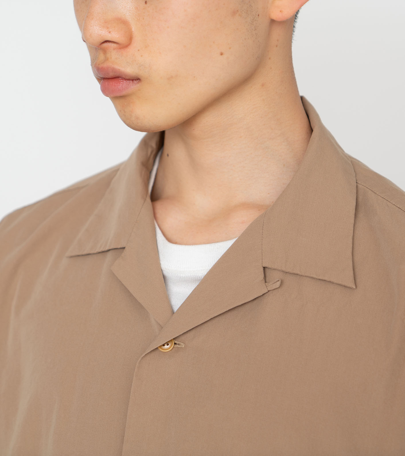 nanamica Open Collar Wind H/S Shirt nananamoe*open collar long shirts OP