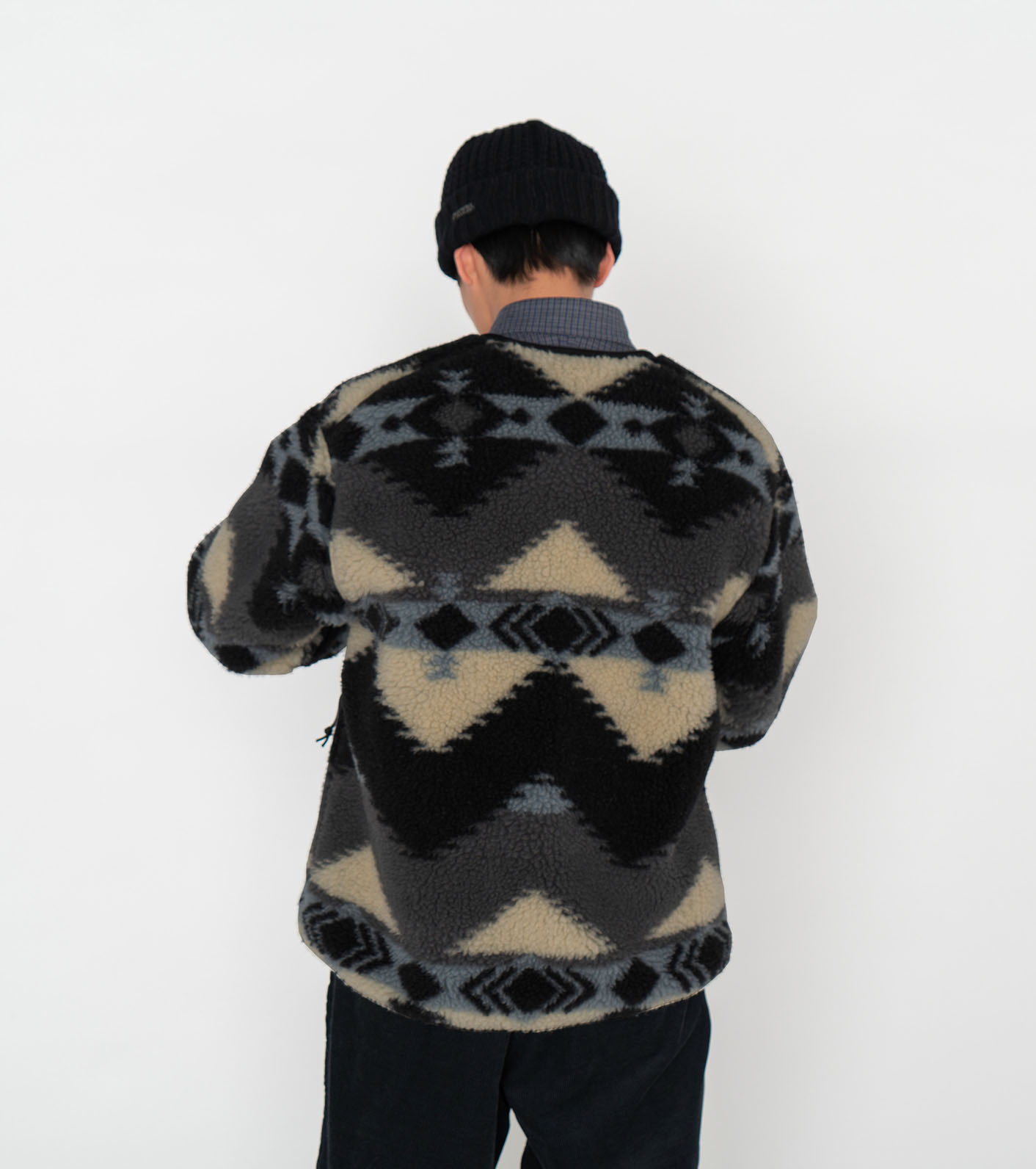 納品書付 ナナミカ wool Boa Fleece Field Cardigan