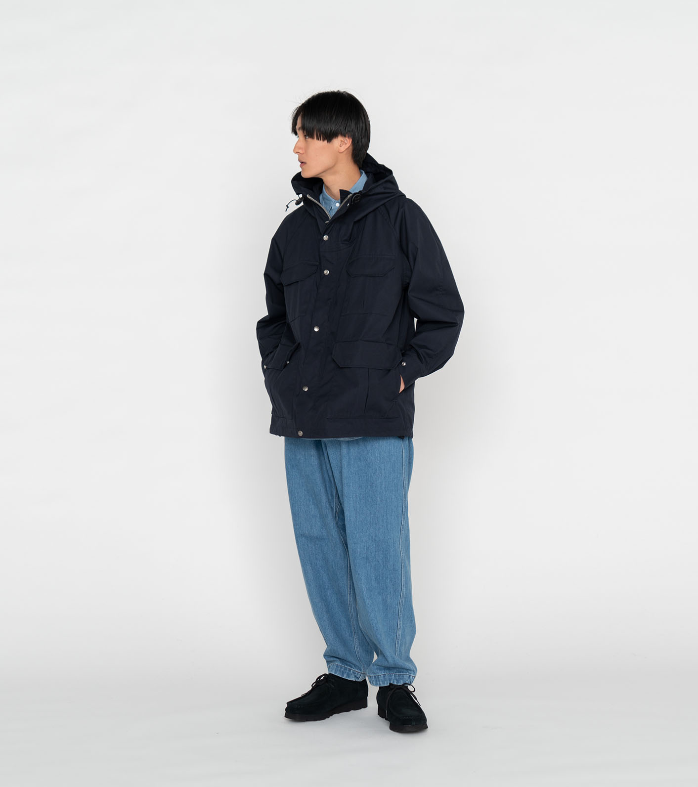 THE NORTH FACE NT3954N M ラガーシャツ パープルレーベル