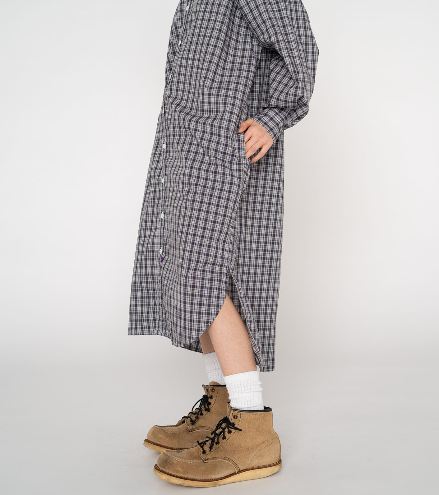 【REMI RELIEF/レミレリーフ】CHECK SHIRT DRESS