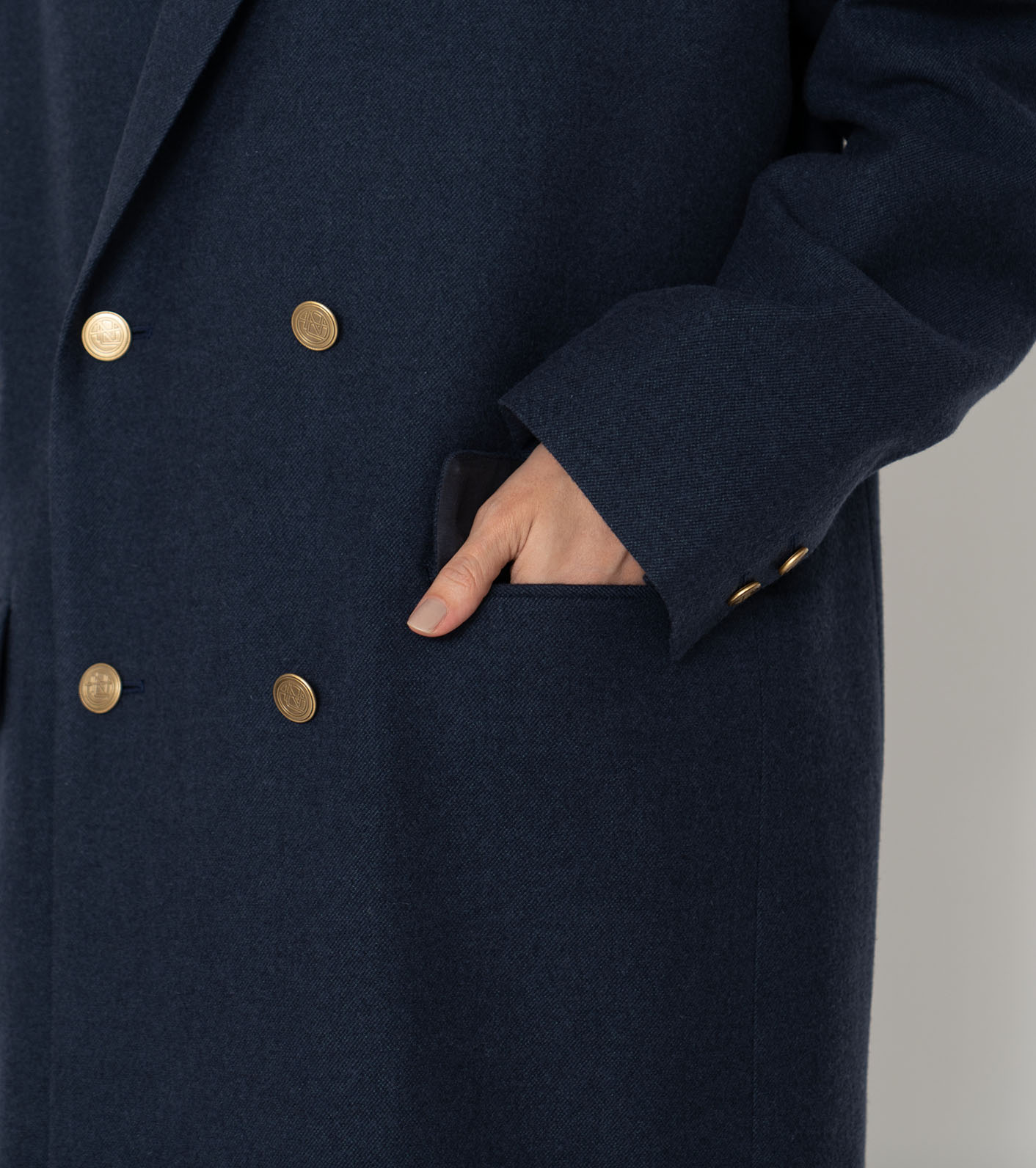 Zara double breasted wool blend jacket Clearance