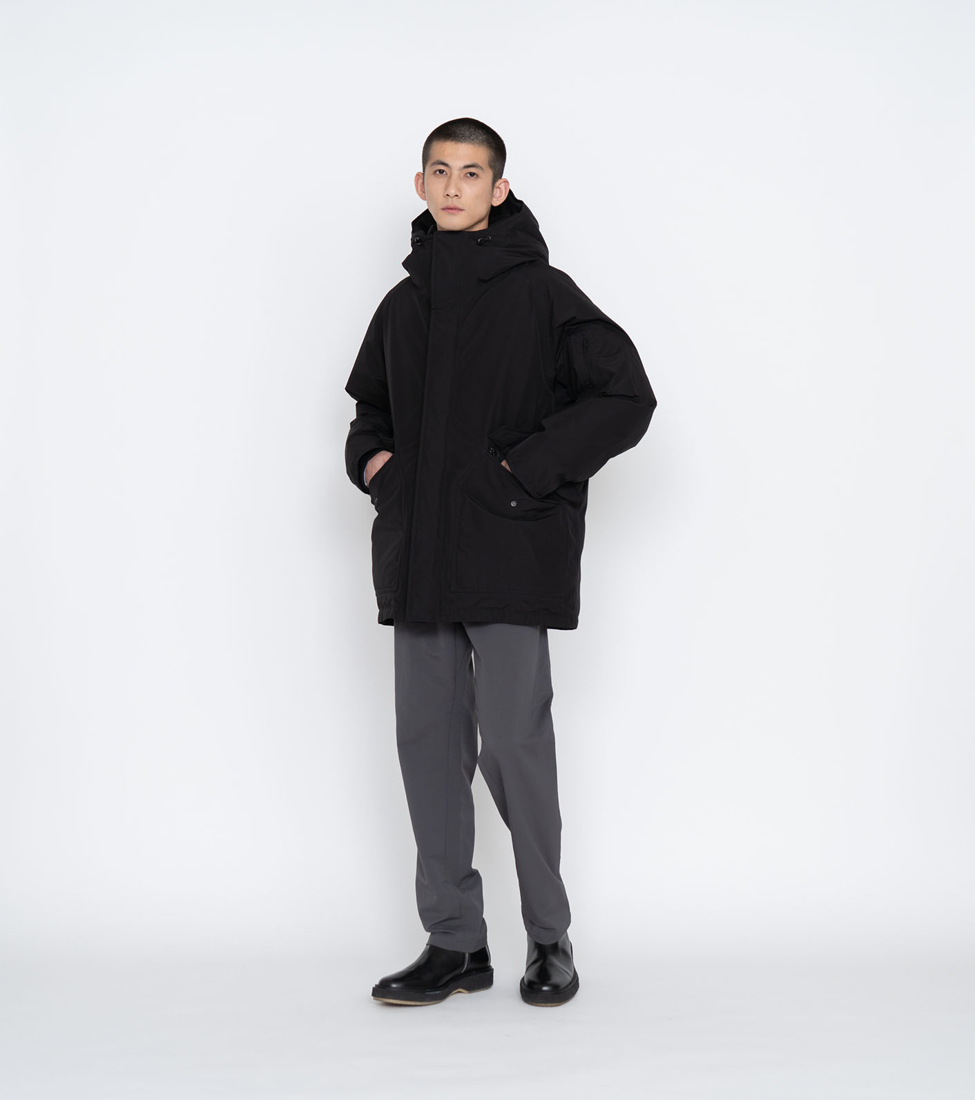 nanamica gore-tex down black 23FW