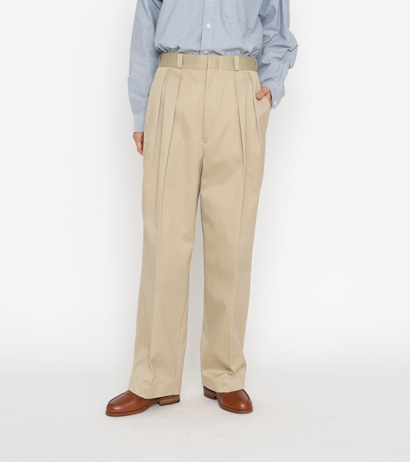 【新品】nanamica Double Pleat Chino Pants WS