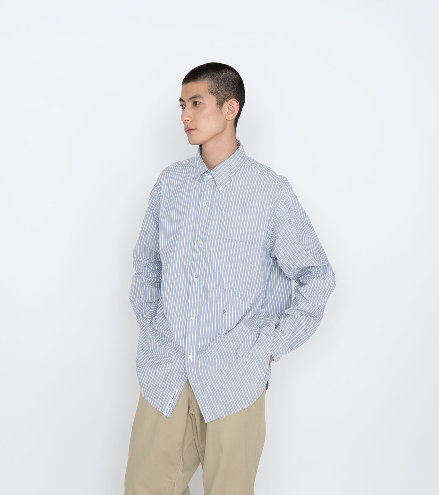nanamica / Button Down Stripe Wind Shirt