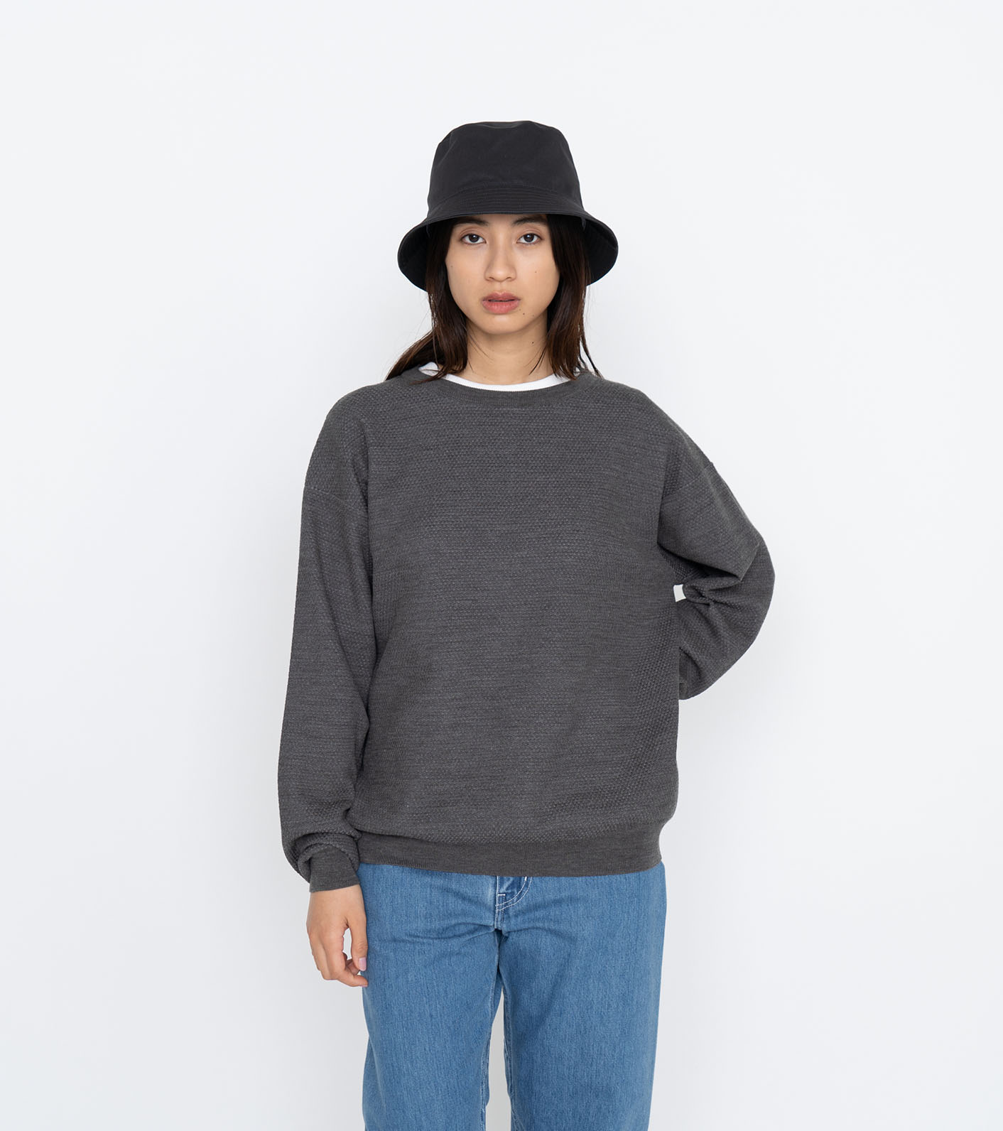 cantate】Crew Neck Sweater - ニット/セーター