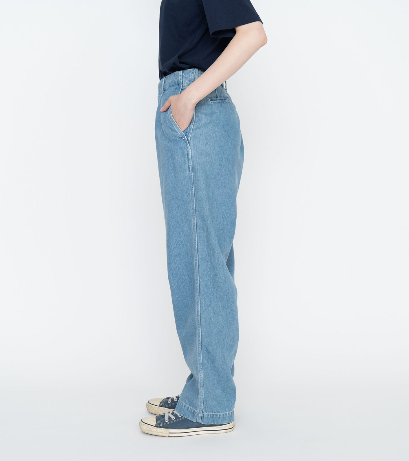 【YOKO SAKAMOTO】DENIM Pants [FADE INDIGO]