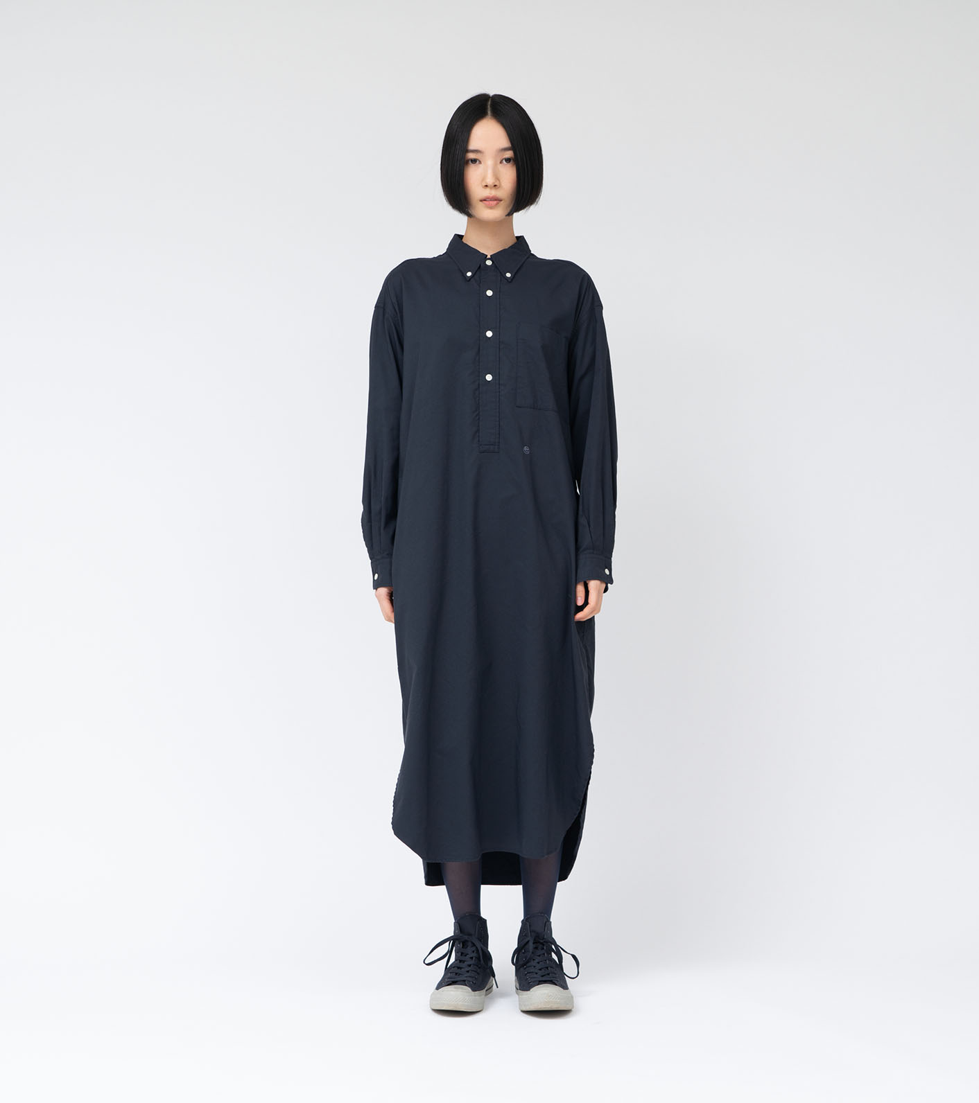 nanamica / Button Down Wind Shirt Dress