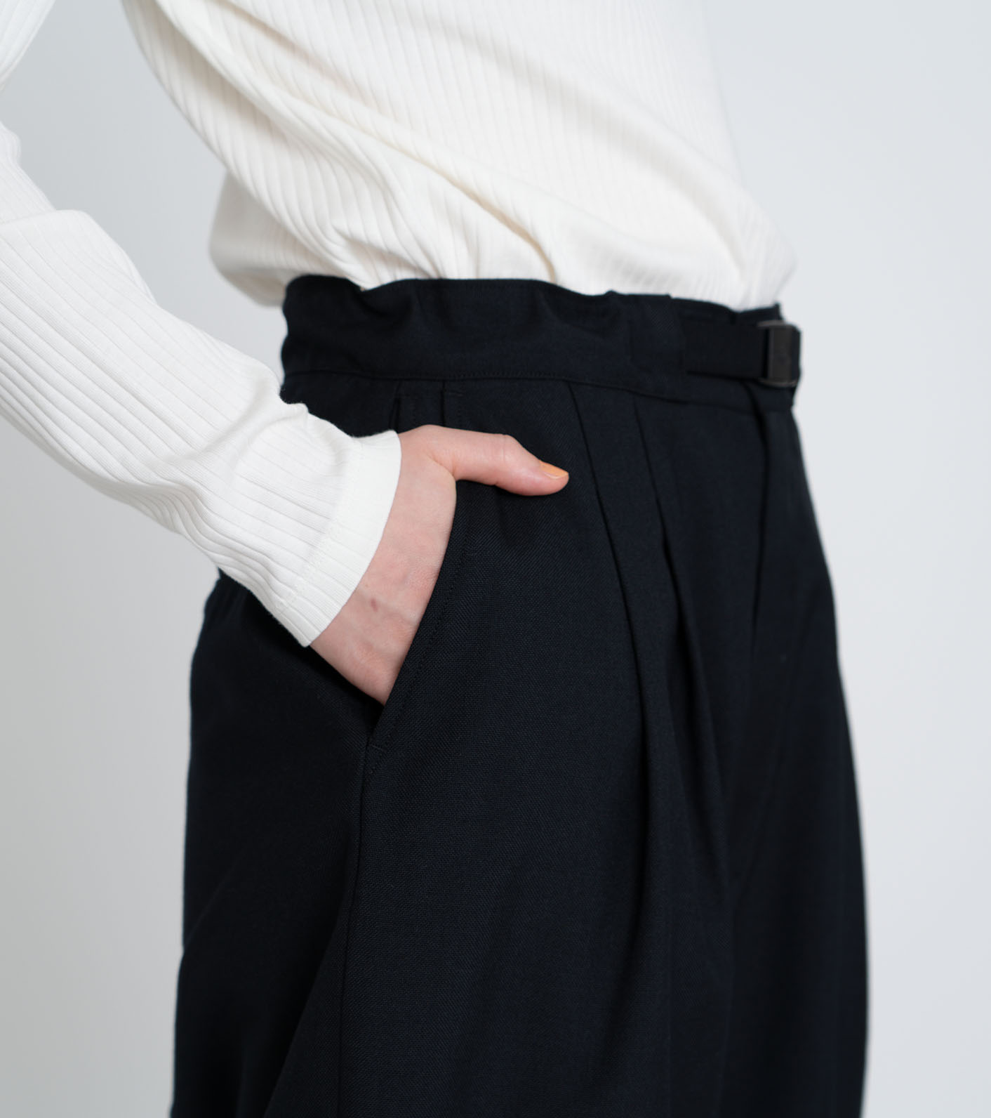 ザノースフェイス パープルレーベル オックスフォード タックフィールドパンツ nanamica / Polyester Wool Oxford Tuck Field Pants