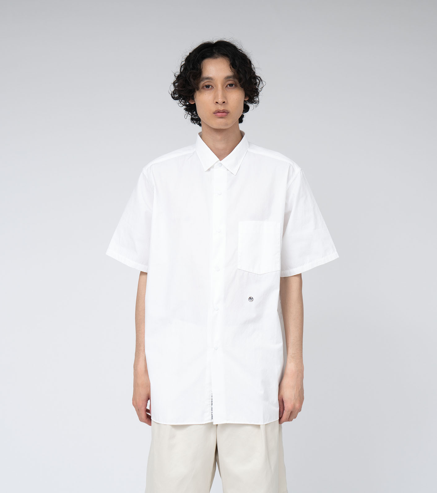 nanamica / Regular Collar Gingham Check Wind Shirt