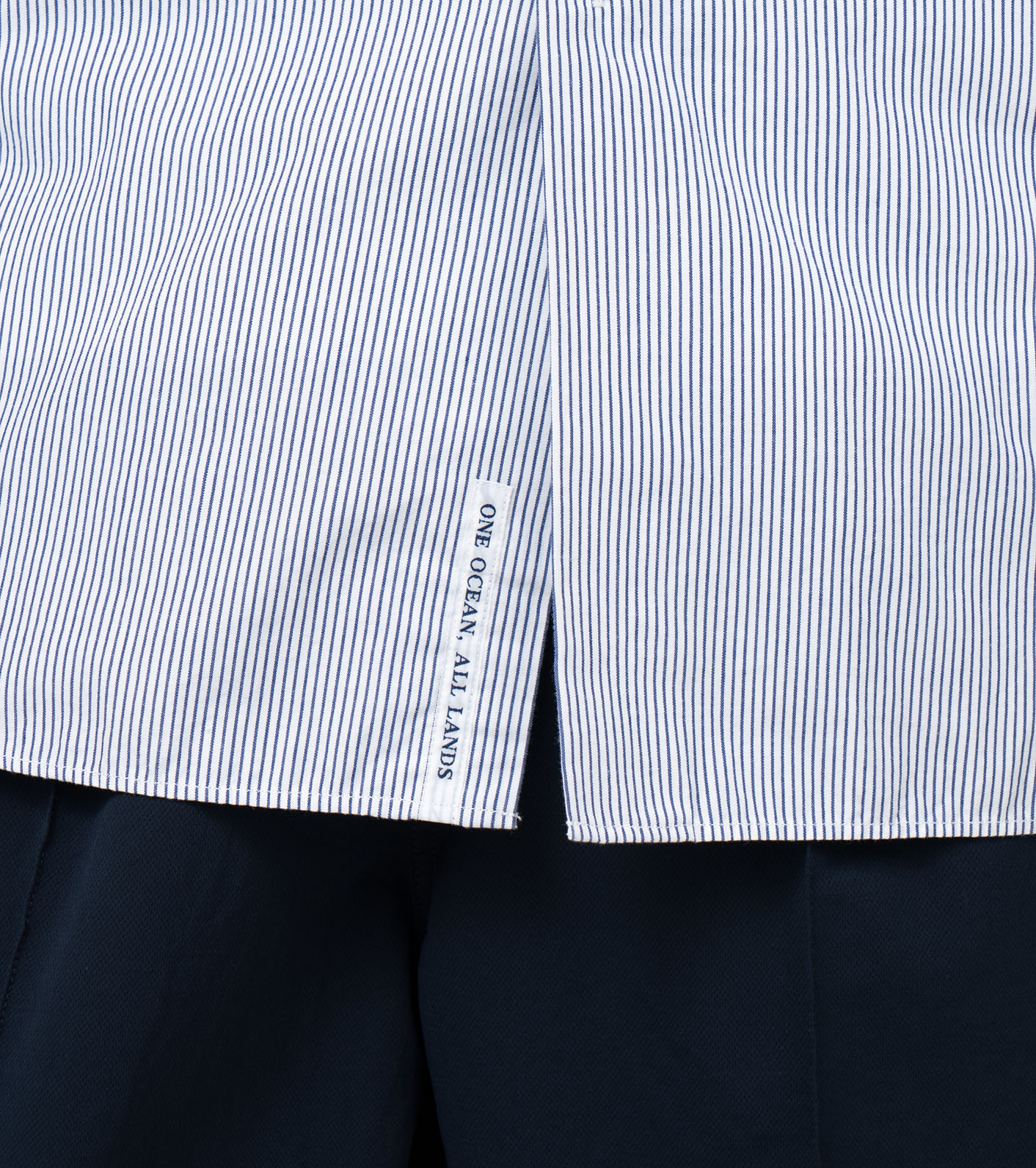 nanamica / Regular Collar Stripe Wind Shirt