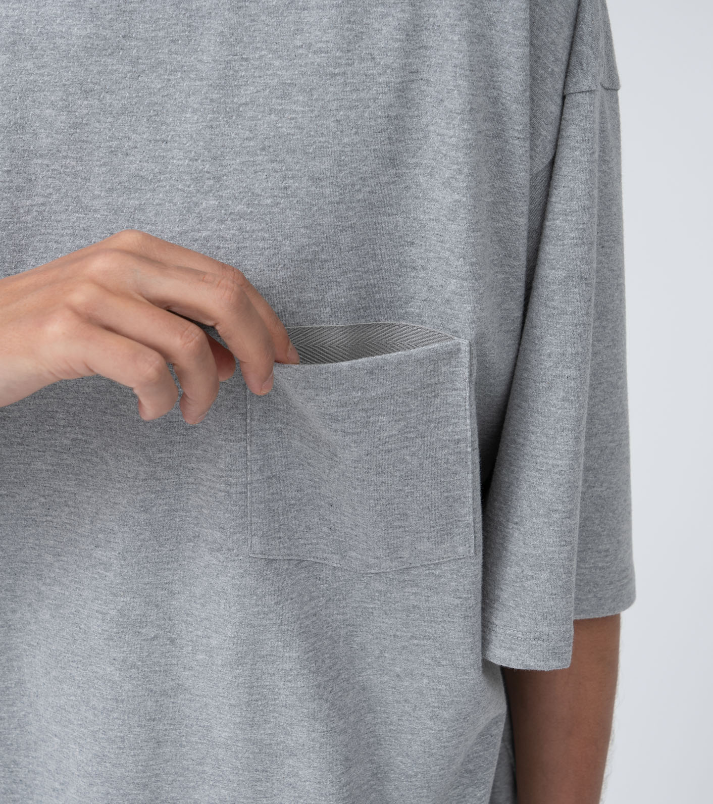 【BACK SPIN!】NEW WAVE MOCK NECK POCKET-T 1292-Navy-1-