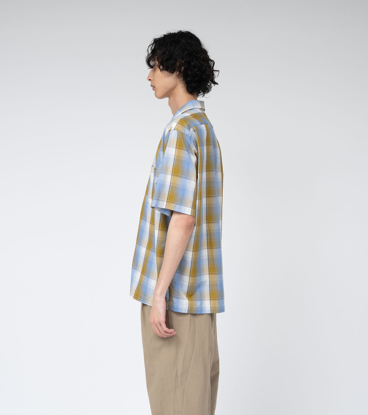 nanamica / Open Collar Pique S/S Shirt
