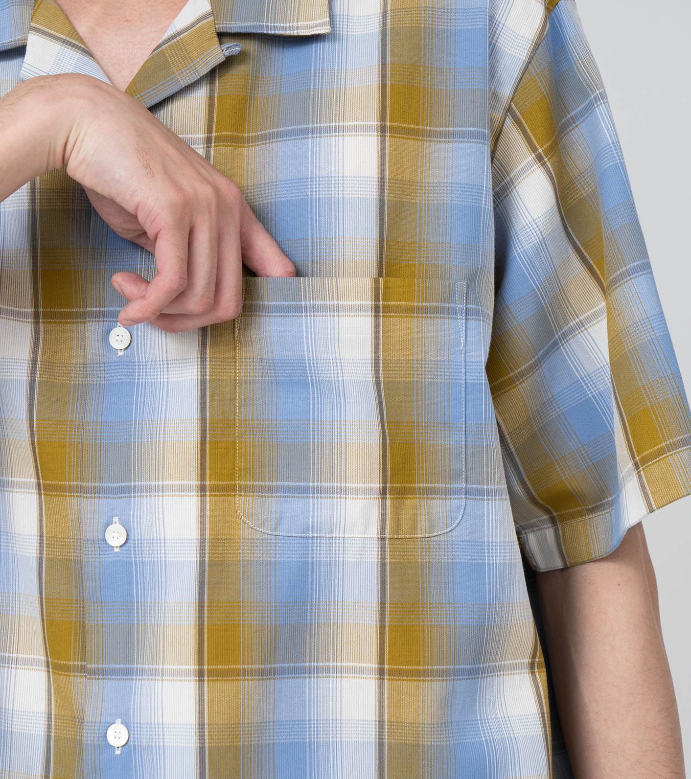 トップス nanamica Open Collar Pique S/S Shirt M nanamica / Open Collar Pique S/S Shirt