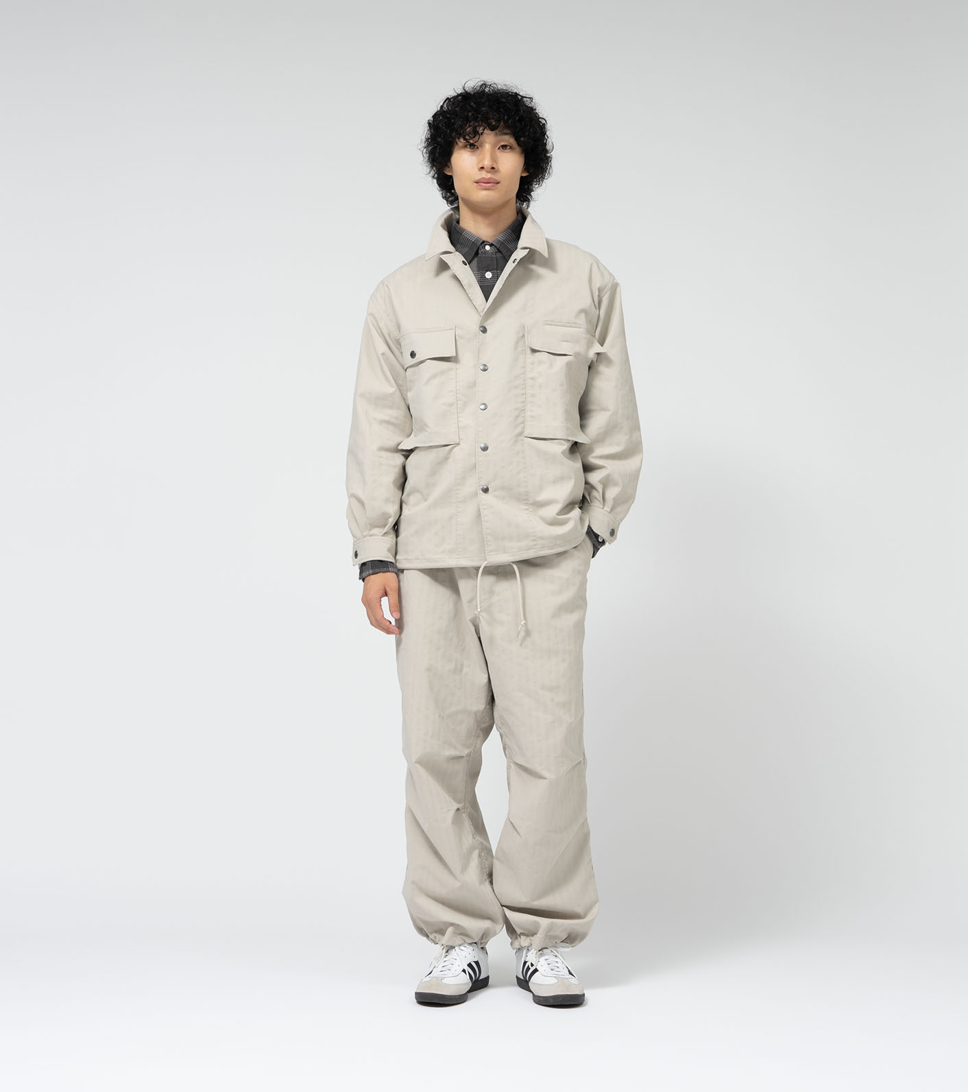 Standard California Herringbone Fatigue Shirt Jacket