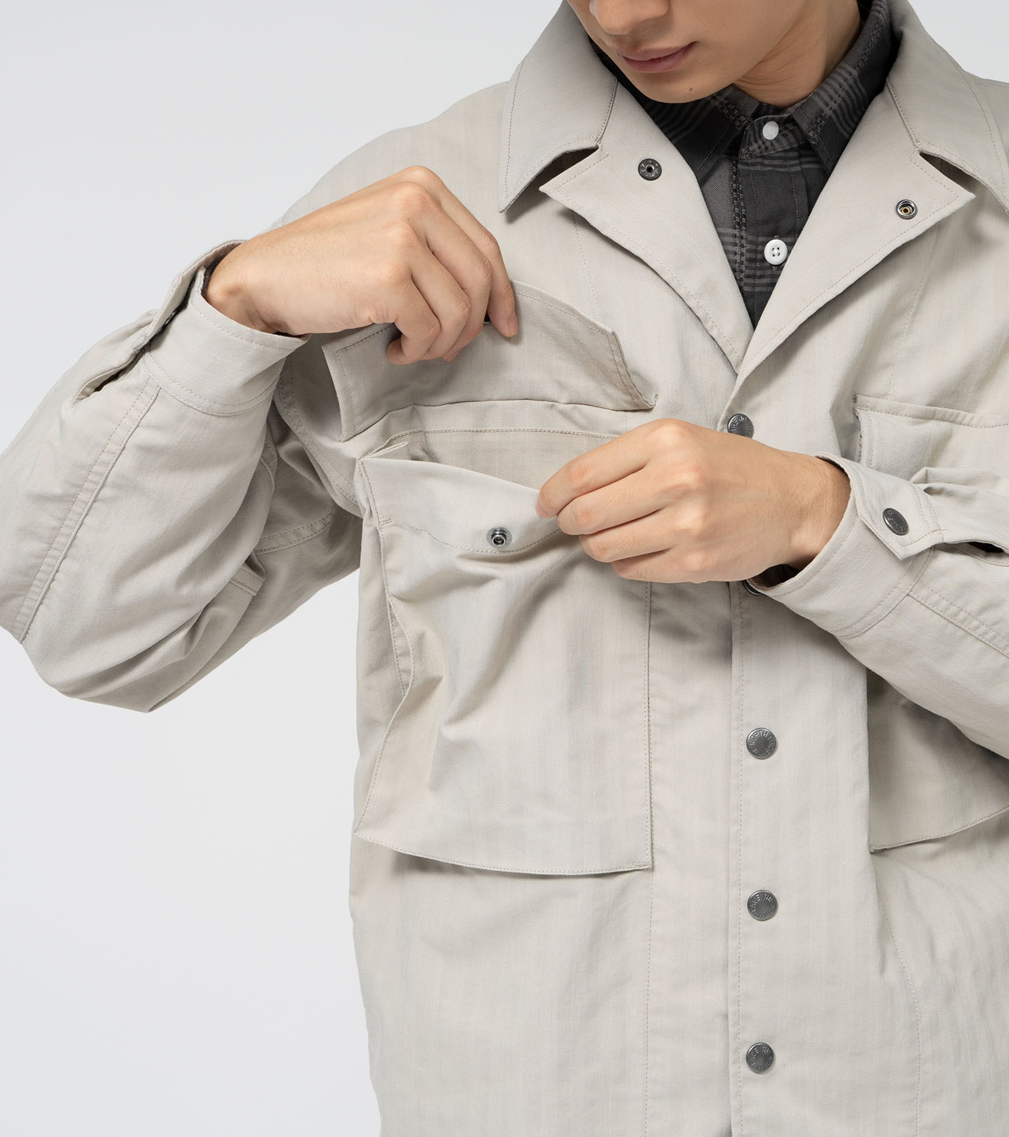 nanamica / Herringbone Field Shirt Jacket