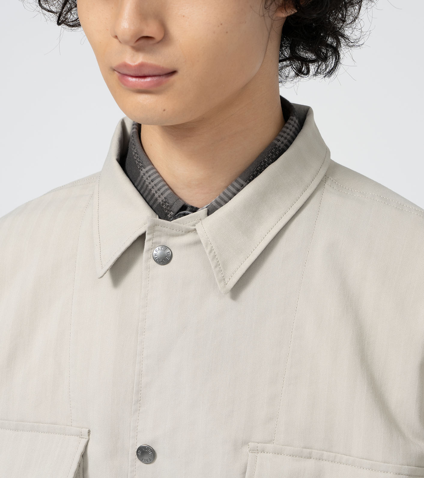 Standard California Herringbone Fatigue Shirt Jacket
