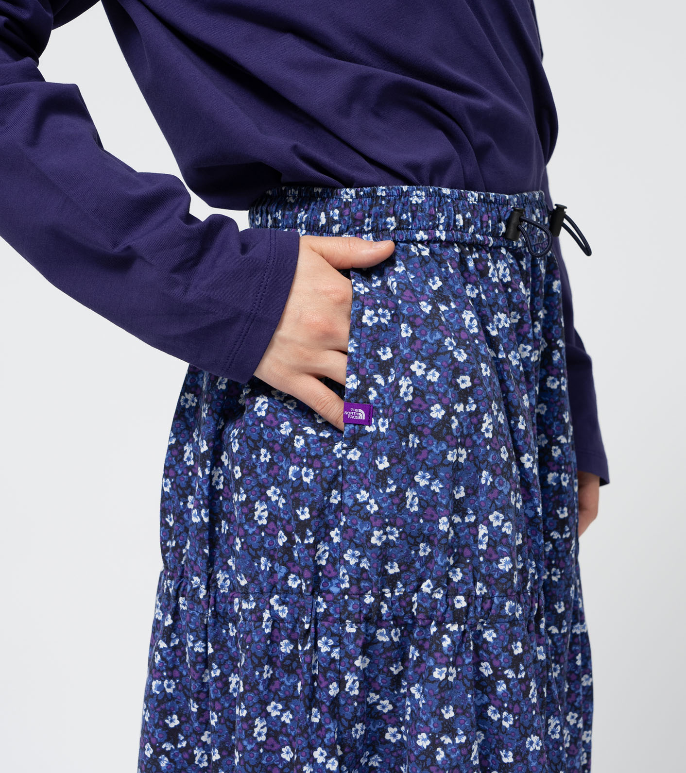 nanamica / Flower Printed Field Tiered Skirt