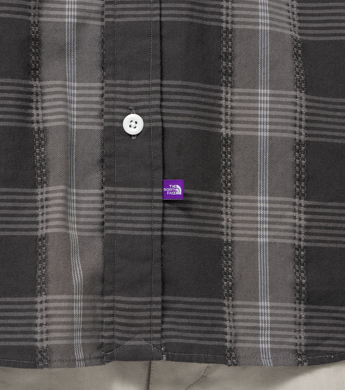 藍　紫 nanamica / Plaid Dobby Field Shirt