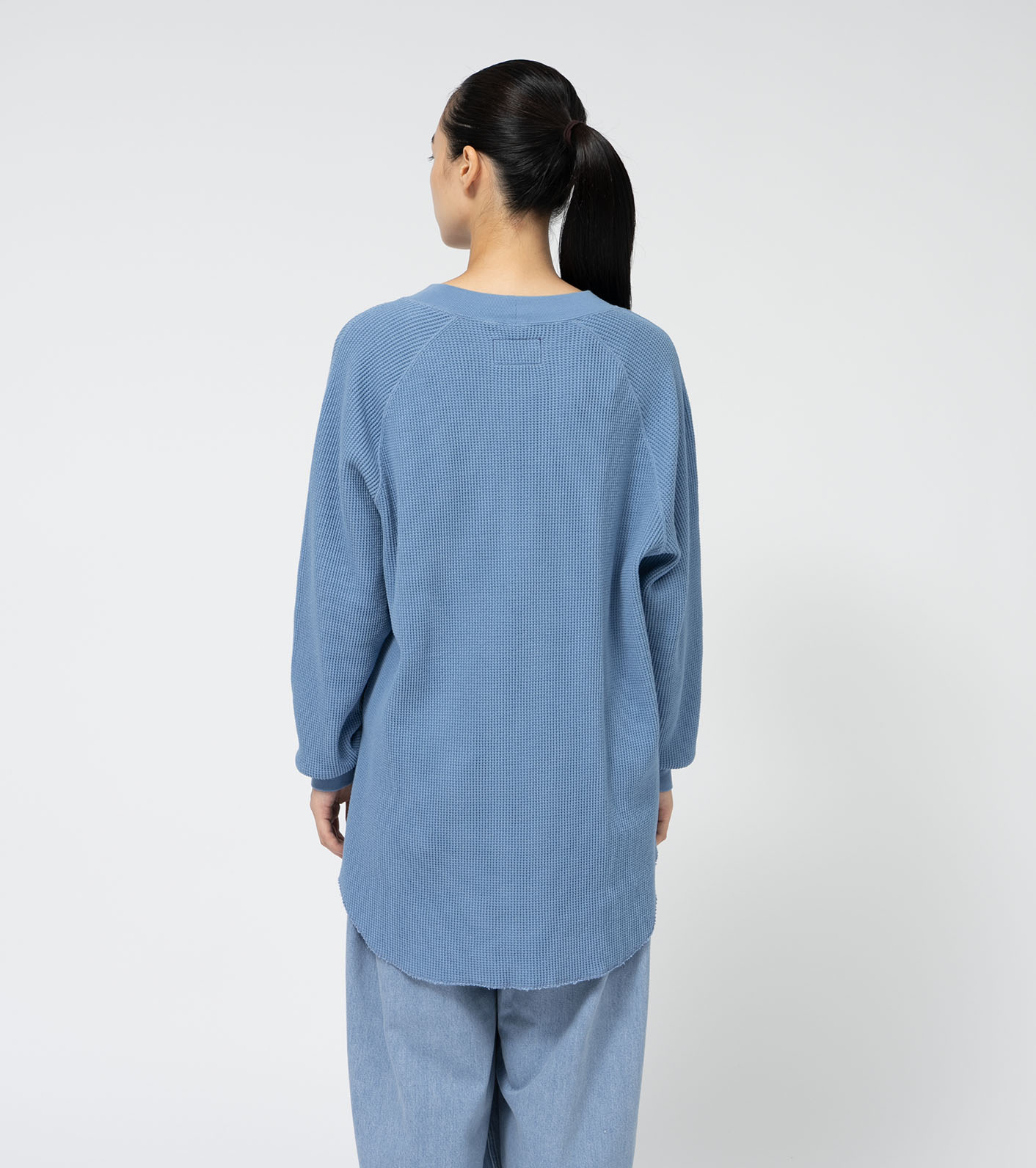 nanamica / Waffle Crewneck Long Tee