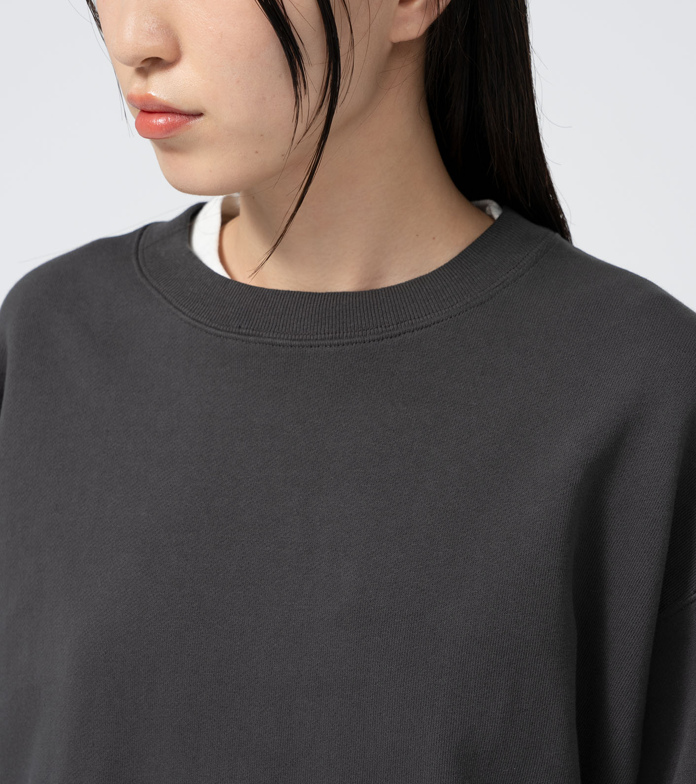 トップス 731 nanamica / 11oz Field Cropped Sleeve Sweatshirt