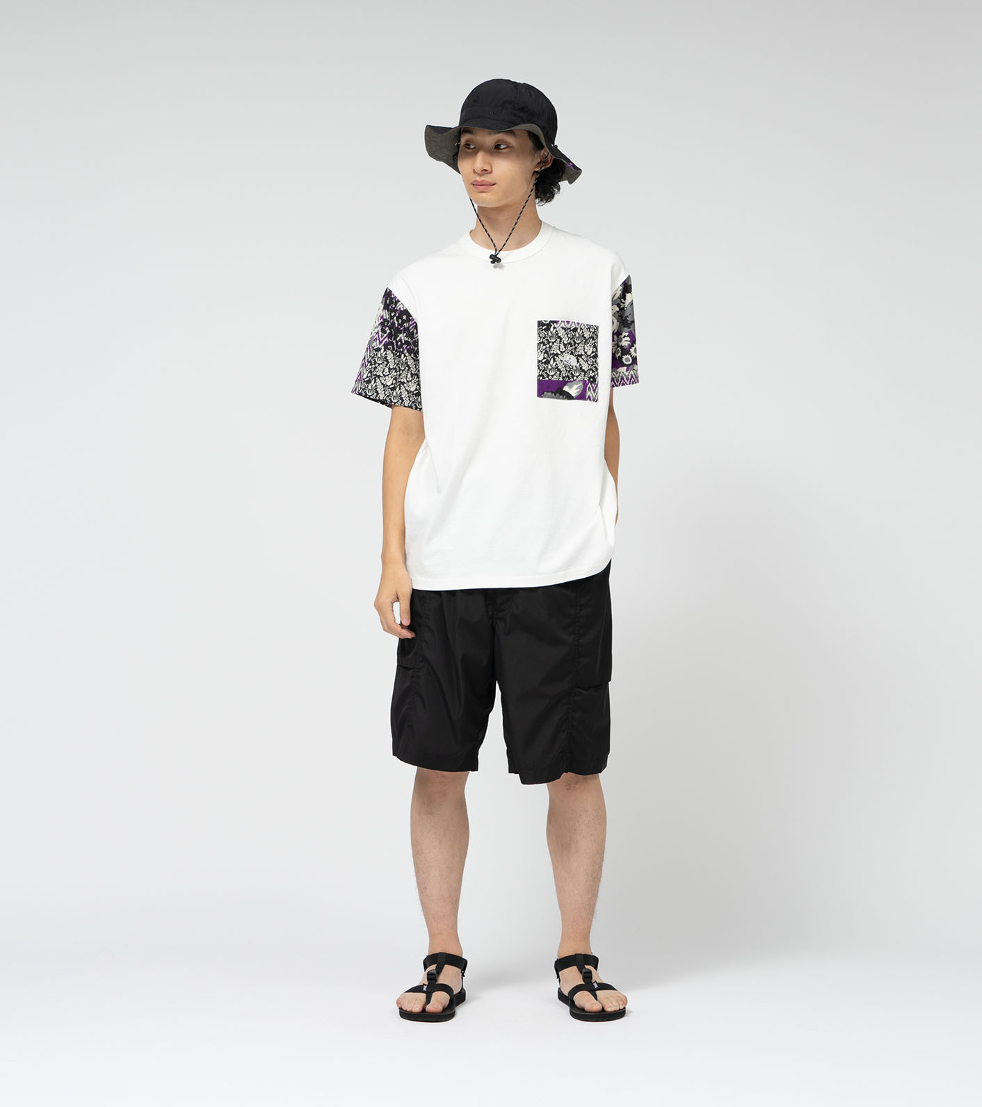 nanamica / Flower Printed Field Tee