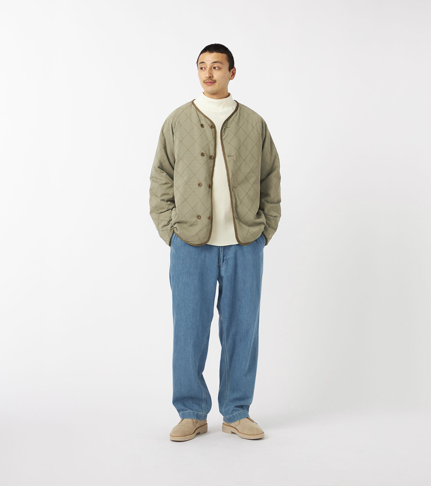 nanamica リバーシブル ダウン カーディガン, Navy – Navyblue