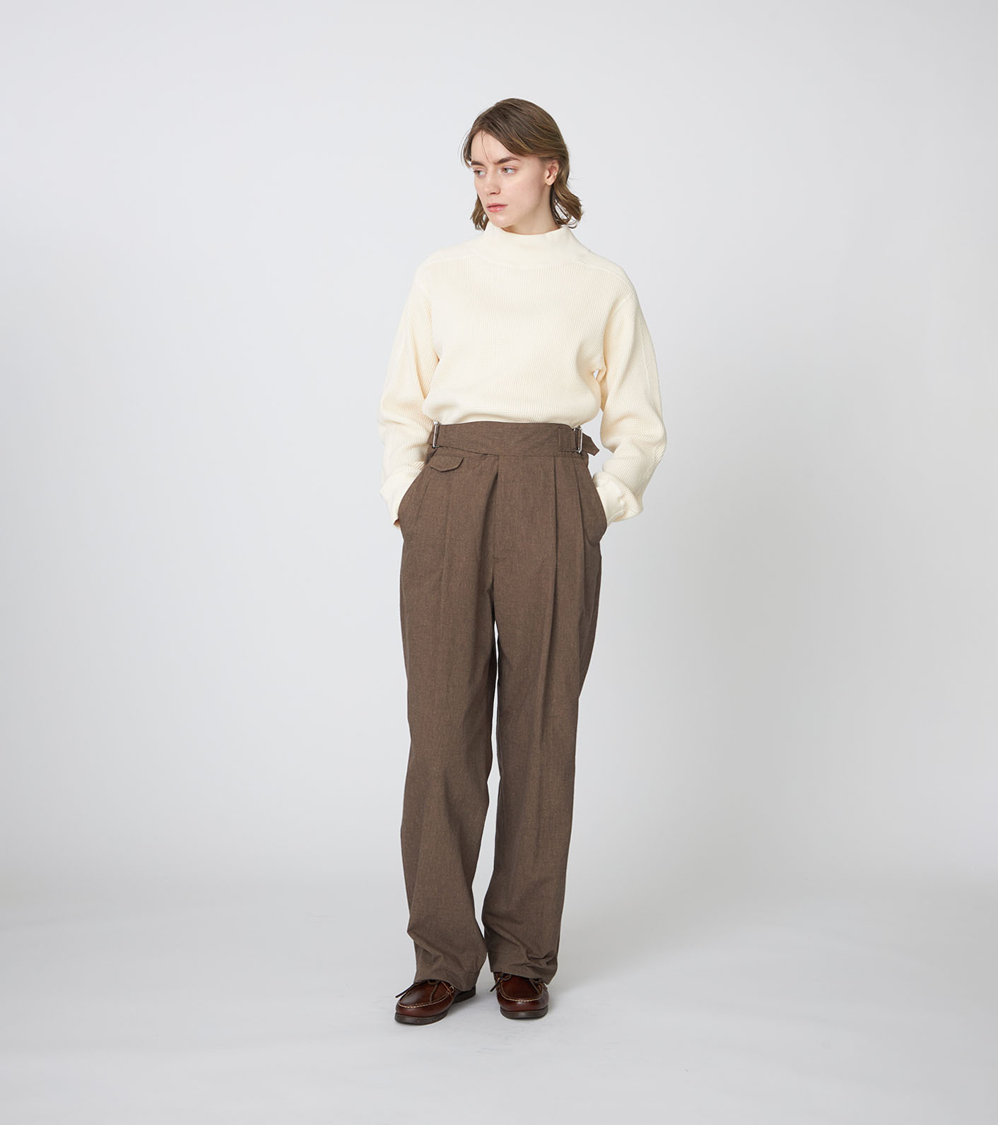パンツ COTTON WOOL TWILL GURKHA WIDE TROUS nanamica / Cotton Buff Cloth Gurkha Pants