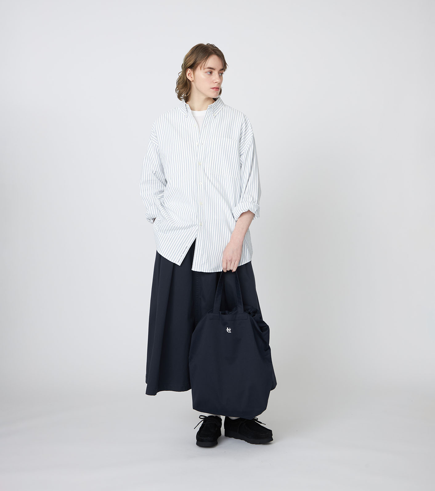 nanamica / Button Down Stripe Wind Shirt