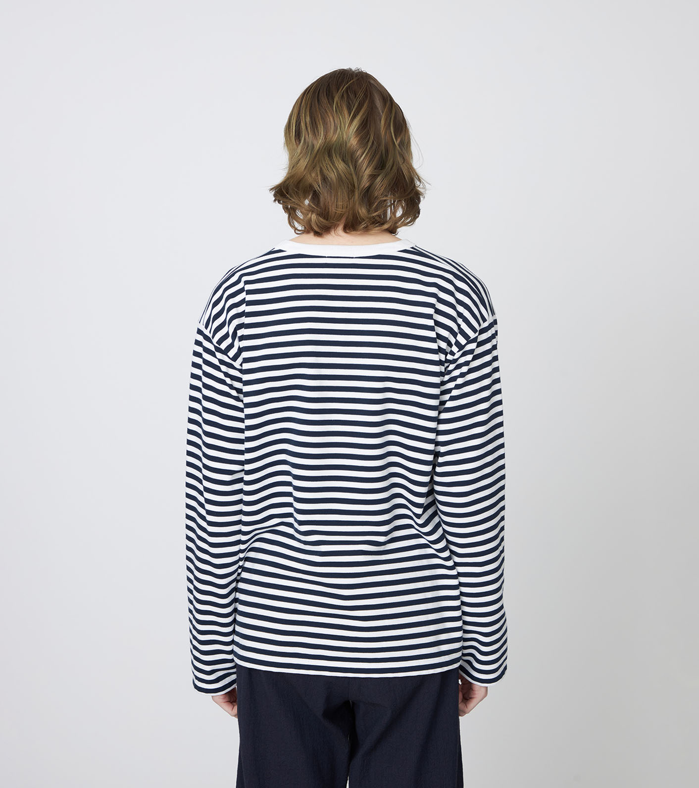 nanamica / COOLMAX Stripe Jersey L/S Tee
