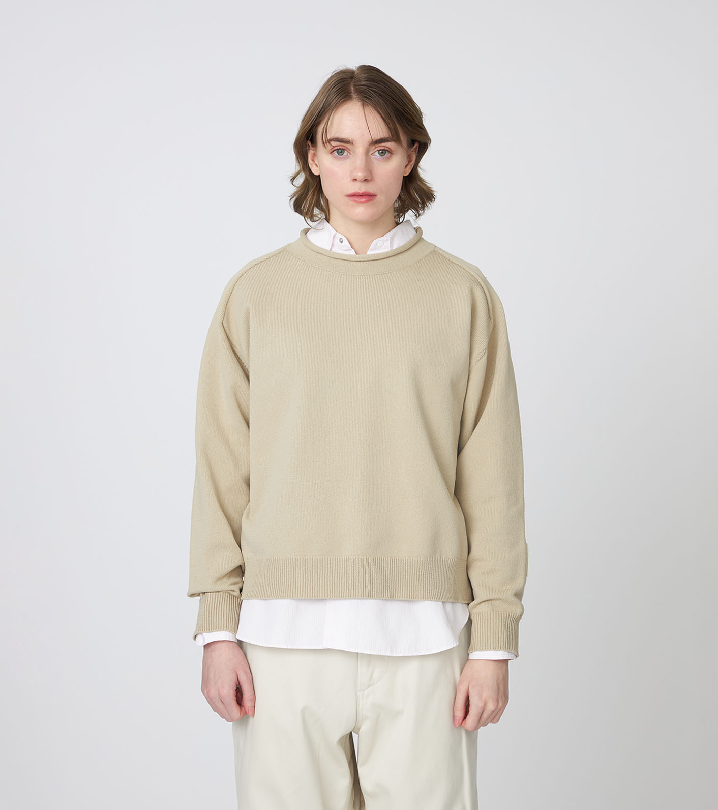nanamica / 12G Crew Neck Sweater