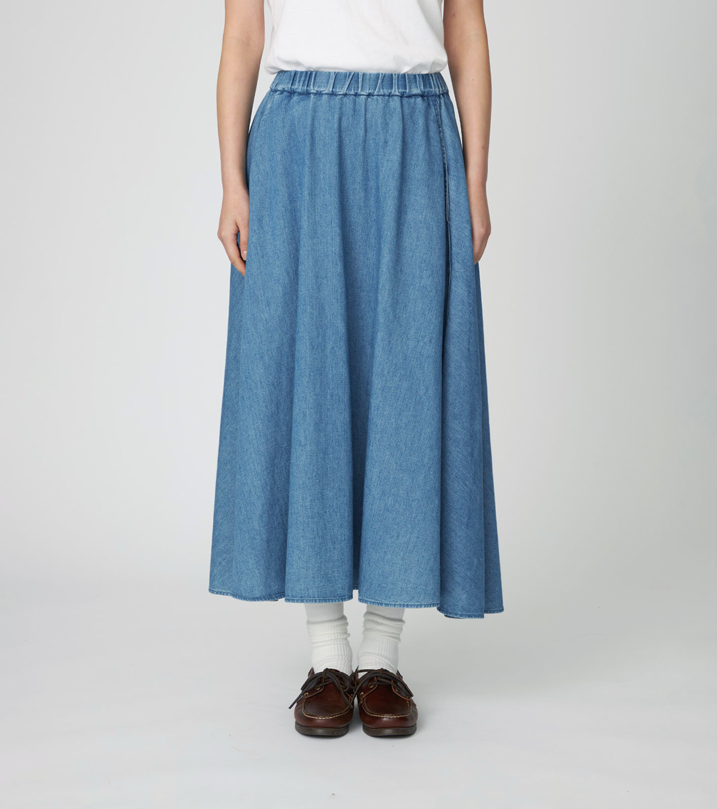 nanamica / Light Denim Circular Skirt