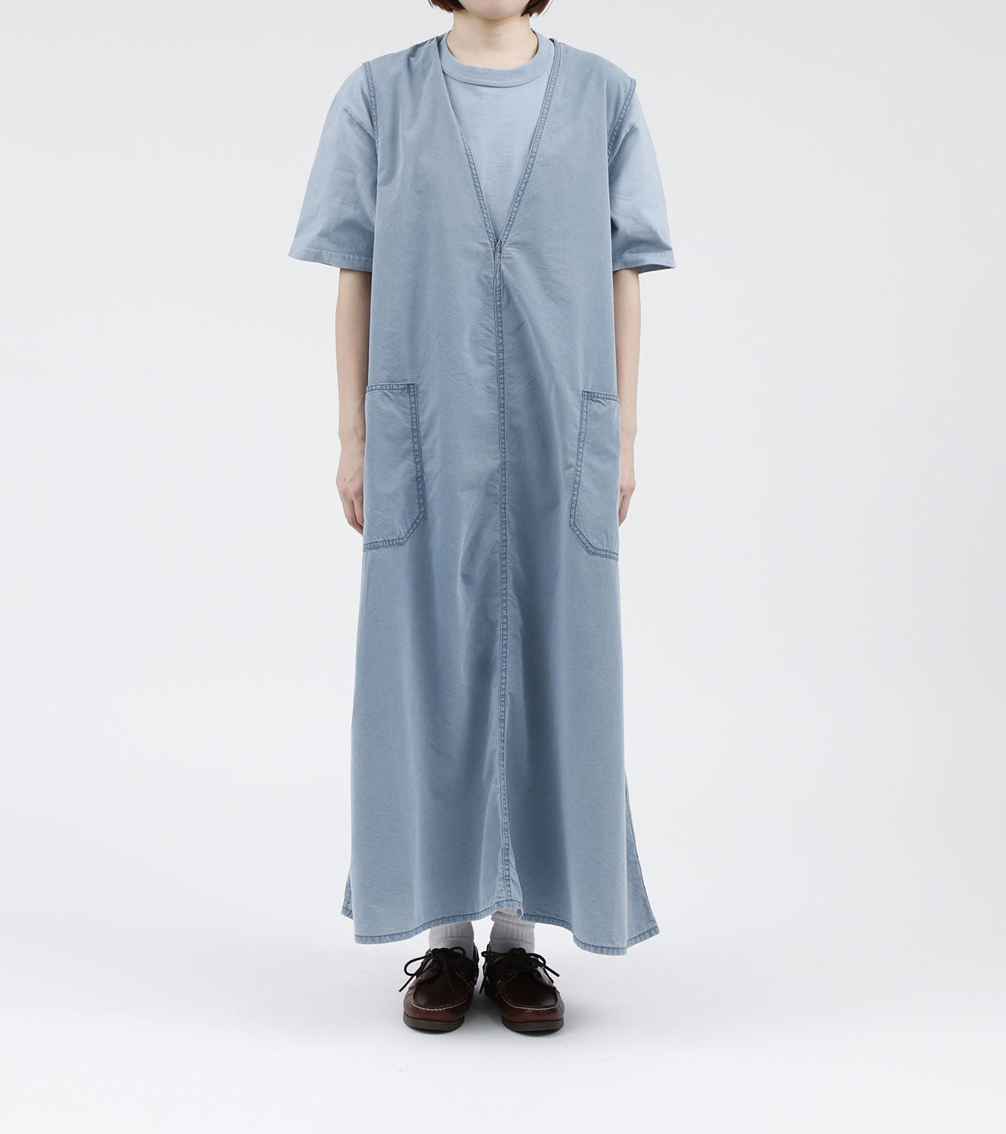 nanamica / Indigo Field Jumper Dress 