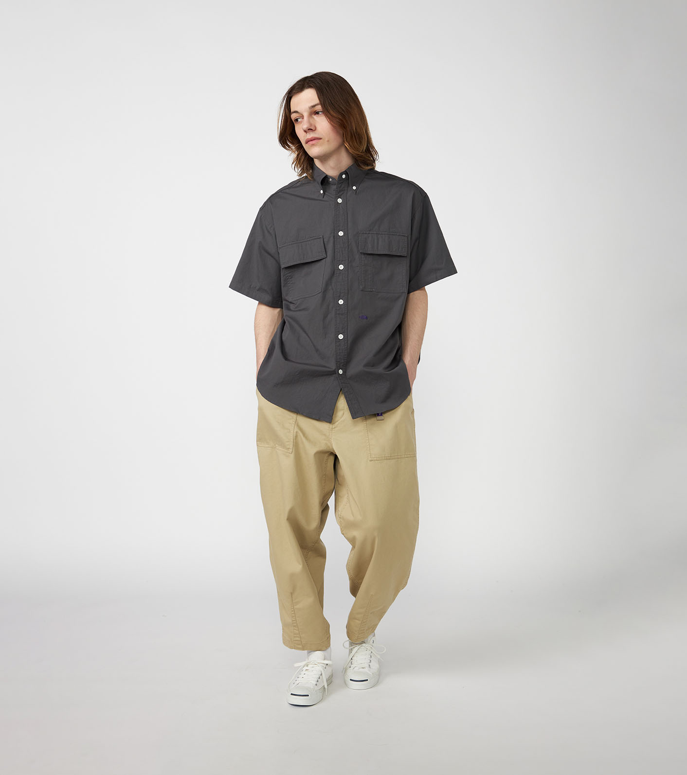 新品 BASEMARK Wide Chino Pants ワイドチノパンツ LAYERED CHINO WIDE PANTS – BASE MARK