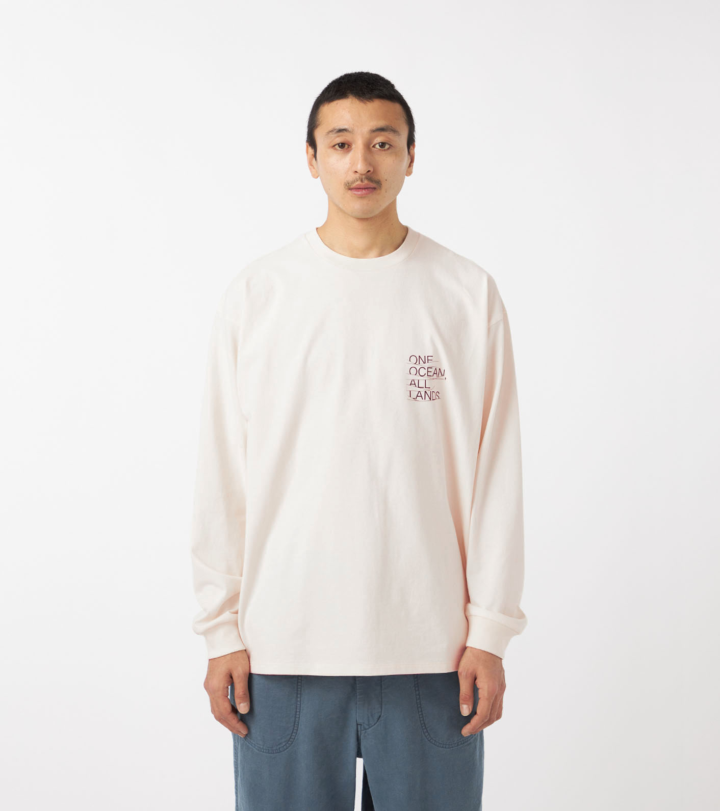 新品 nanamica OOAL L/S Photo Print Tee EC nanamica OOAL Photo Print Tee Beige （ナナミカ OOAL フォト
