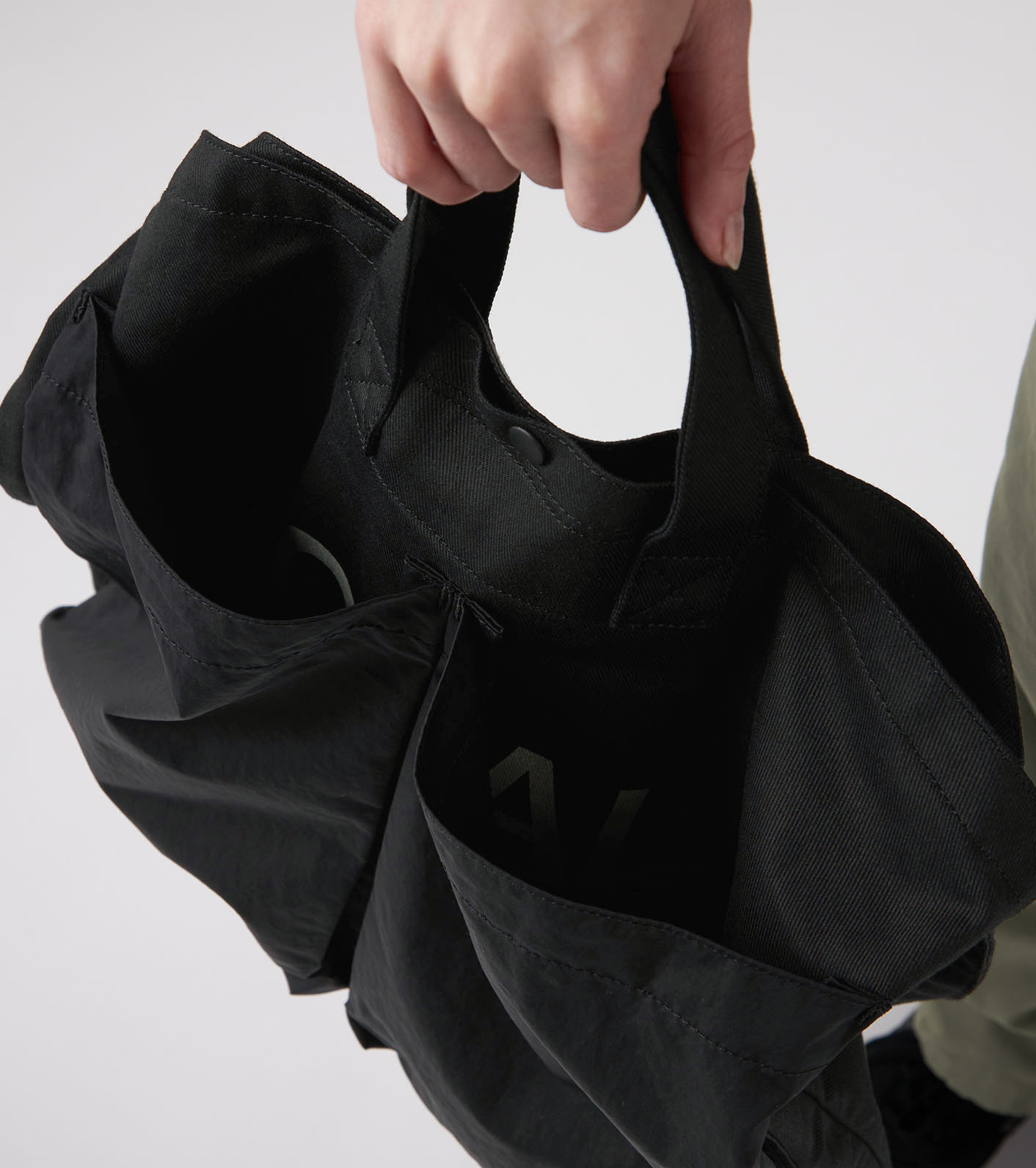 nanamica ナナミカ Utility Shoulder Bag OOAL Nanamica Utility Shoulder Bag - Black | Wallace Mercantile Shop