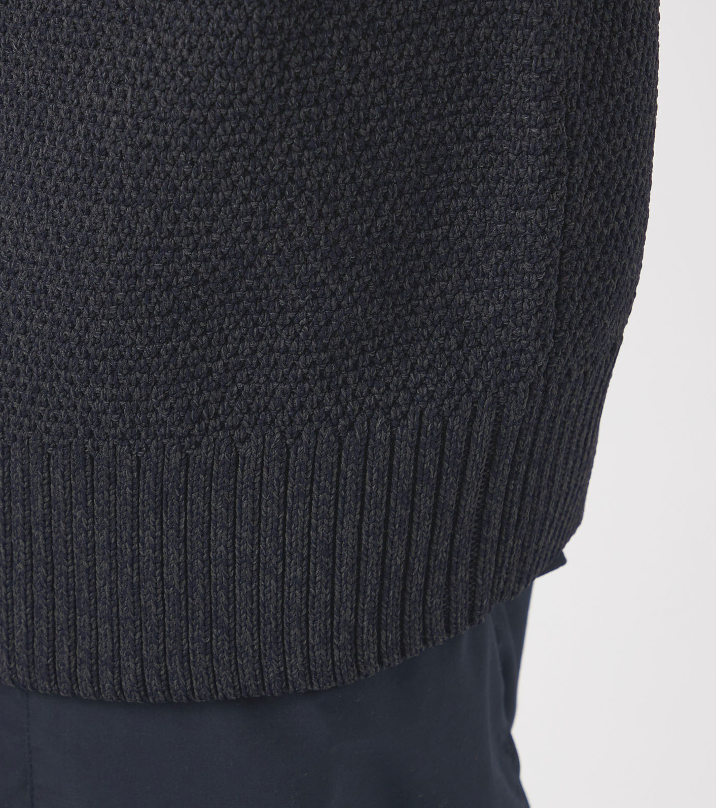 新品 nanamica Popcorn Sweater ネイビー　Lサイズ nanamica ONLINE STORE│