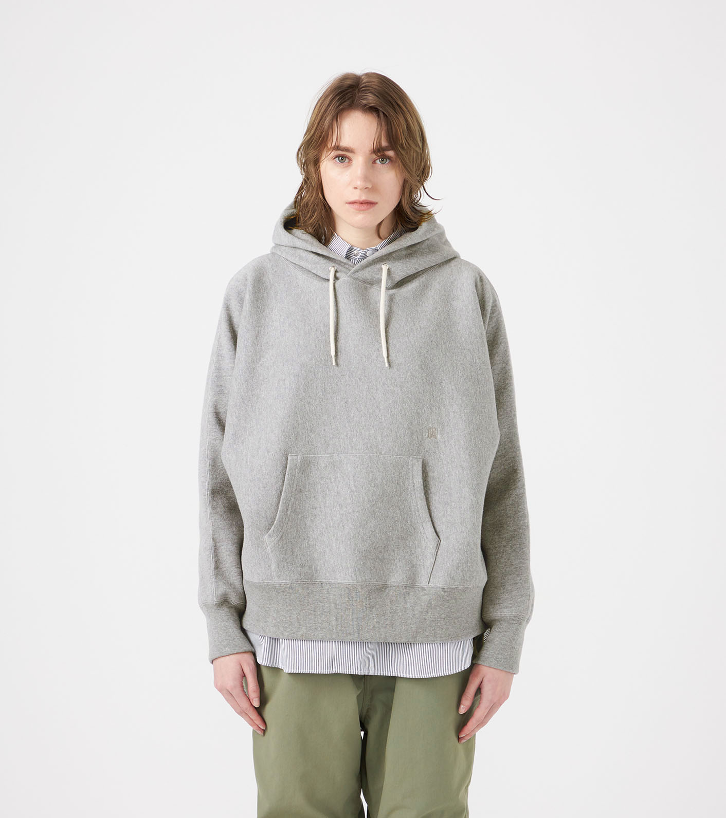 nanamica × Palace Hoodie Sweatグレーのパーカーです Palace x Nanamica Hooded Sweatshirt Heather Grey メンズ